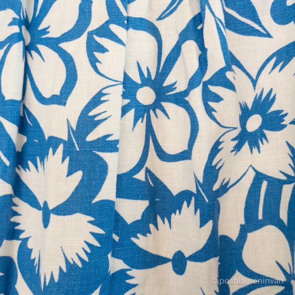 Boden Lathbury Linen Pencil Skirt  *NWT* – Blue / Floral – US 8 - Picture 10 of 15